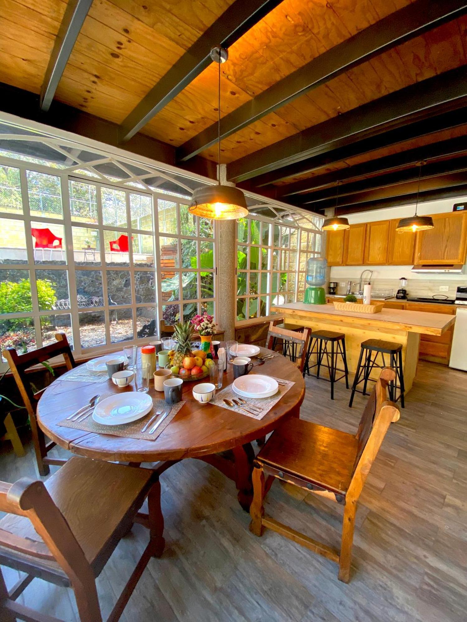 Casa Encino Con Alberca Climatizada En Tepoztlan Villa Exterior foto